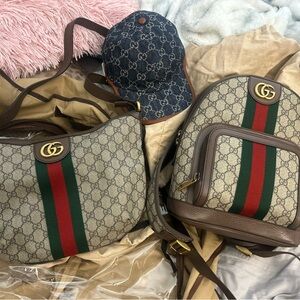 Gucci denim hat! Brand new never worn